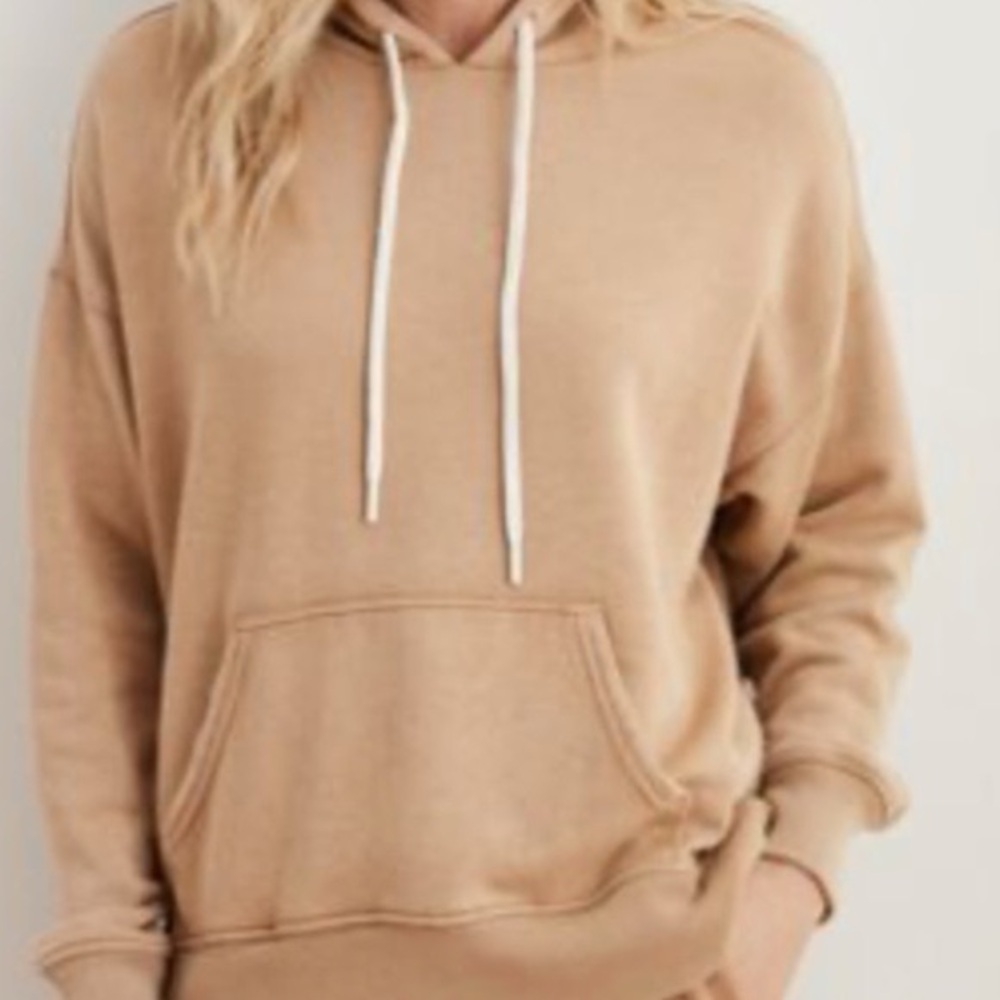 Aerie Weekend Tan Oversized Hoodie‎
